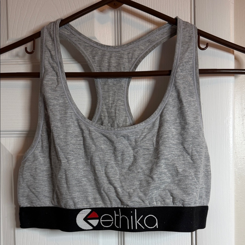 Ethika Women's Heather Gray Sports Bra